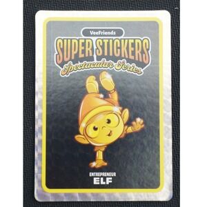 VeeFriends Super Stickers Spectacular Series Entrepreneur Elf Gold Base